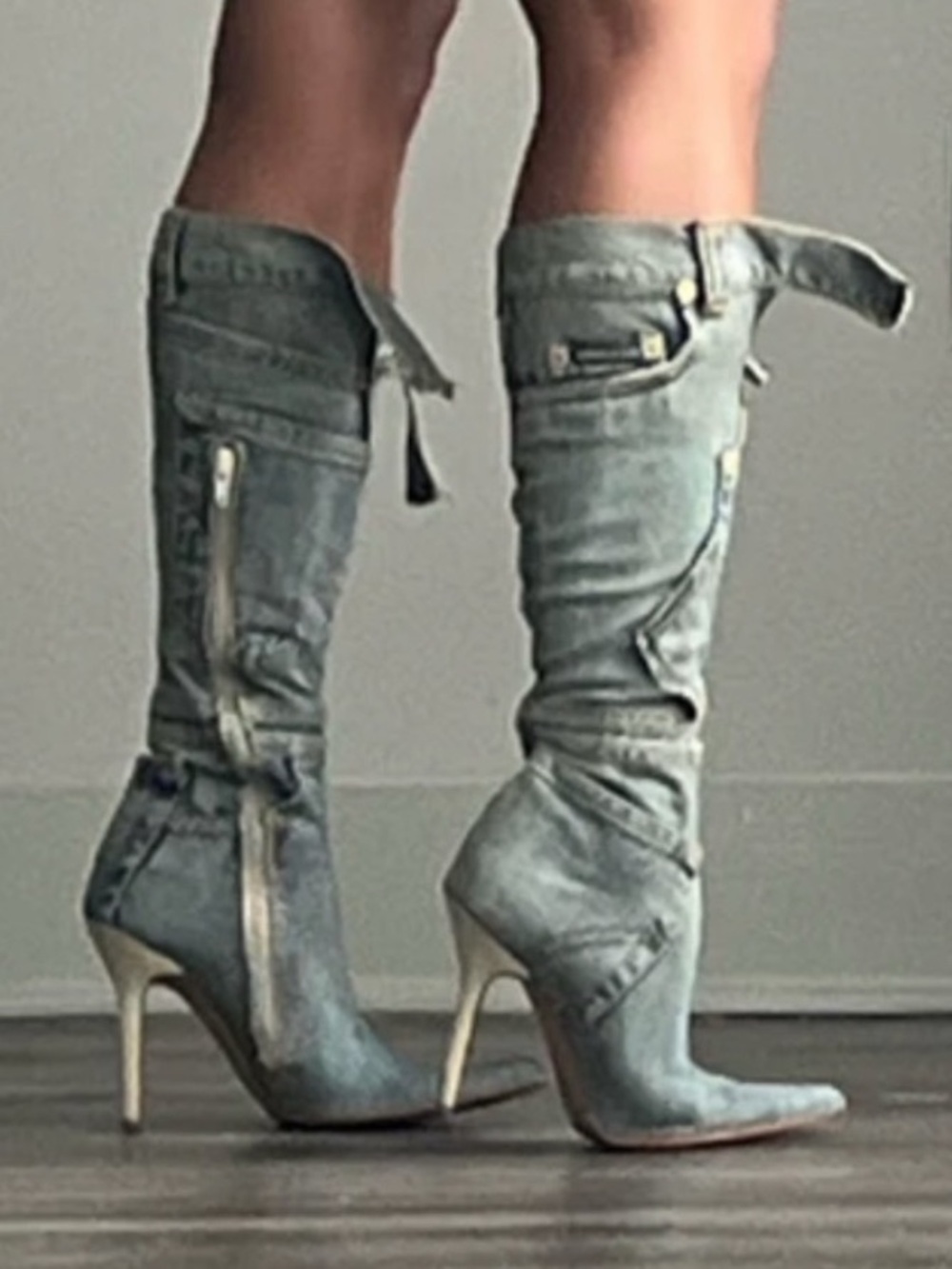 Dolce & Gabbana Denim Boots - Blue 39/9 - Picture 9 of 9